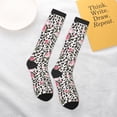 thumbnail image 5 of Salouo Rose Mix Leopard 3 Print Women's Men's Ankle Socks 1-pack Casual Athletic Socks for Unisex Adult Moisture-Wicking Socks for Daily Wear/Running/Sport, 5 of 8