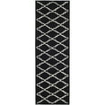 thumbnail image 4 of SAFAVIEH Chatham Howard Geometric Wool Area Rug, Black/Ivory, 4' x 6', 4 of 11