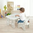 thumbnail image 2 of Costway Kids Drawing Table & Chair Set Graffiti Toddlers Art Activity Table & Chair, 2 of 10