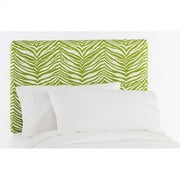 Skyline Furniture - Full Upholstered Headboard, Zebra Green