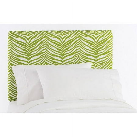 Skyline Furniture - Full Upholstered Headboard, Zebra Green