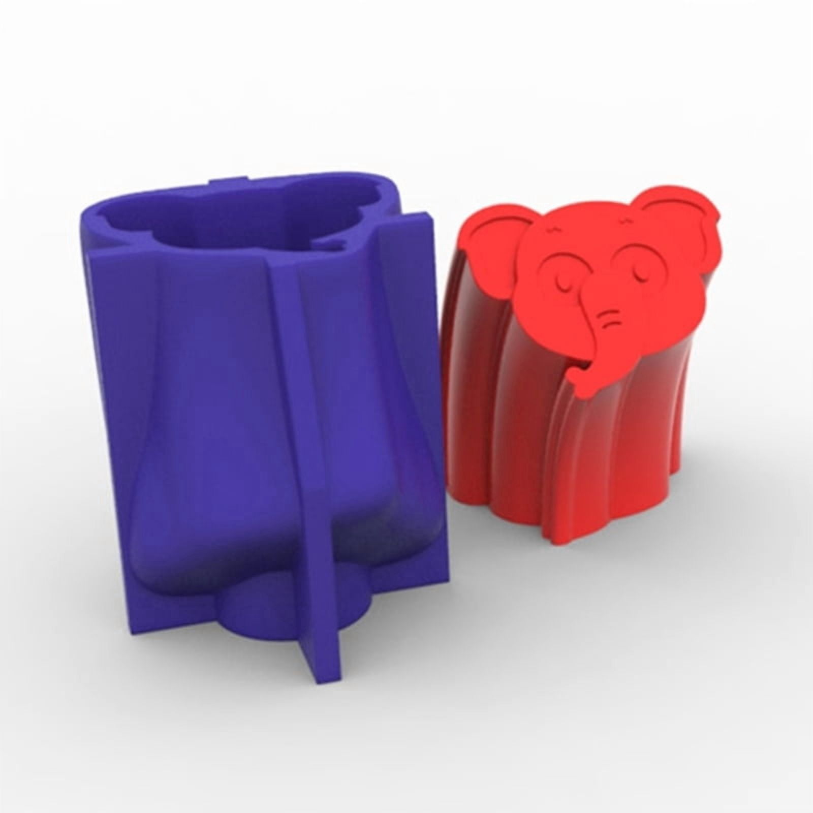 3D Elephant Face Home Decorations Resin Mold Ornaments Casting Silicone Mould