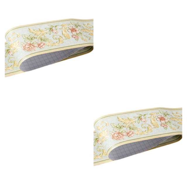 Inteprter Línea de rodapiés autoadhesivos veteados de madera de PVC para superficies lisas Moda retro resistente y confiable Type1 NO1