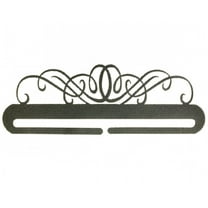 9in Windy Scroll Split Bottom Charcoal