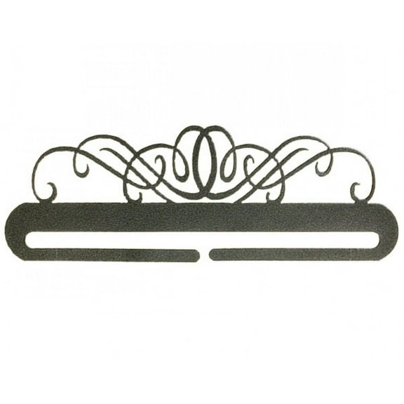 9in Windy Scroll Split Bottom Charcoal