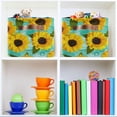 thumbnail image 6 of Coolnut Pretty Sunflower Foldable Storage Basket for Shelves, Collapsible Sturdy Storage Bin with Handles, Canvas Storage Cube for Organizing Closet 1PCS Decor Gifts, 6 of 7