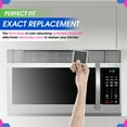 thumbnail image 5 of Microwave Charcoal Filter 5.35” x 5.03” for 8206230A Maytag and Whirlpool Microwave Filter Replacement - Carbon Filter Freshens and Filters Kitchen Air in Over the Range Oven Vent Fan, 5 of 6