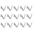 thumbnail image 1 of Unique Bargains 15pcs Single Button Kayak Paddle Snap Spring Clip 26mmx4.8mm V Shaped Hollow Lift Telescopic Locking Pole Clips, 1 of 5