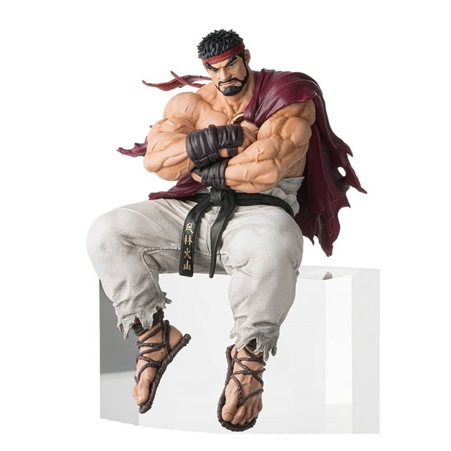 Figura de juego de Anime Street Fighter 6, 14cm, figura de acción Ryu, tapón de fideos, estatuilla Ryu, decoraciones para habitación, juguetes de modelos de colección de PVC