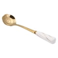 thumbnail image 1 of SMihono Kitchen Organizers and Storage Stainless Steel Coffee Stirring Spoon With Ceramic Handle Golden Flower Spoon Kitchen Gadgets Must Have 2023, 1 of 6