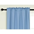 thumbnail image 2 of 1Pc Ivory Beige Burgundy (Eid) Lined Foam Backing Blackout Faux Silk Drape Panel Top Chrome Metallic Grommet Window Curtain Treatment Drape 2 Shade 37 Wide X 84 Length, 2 of 3