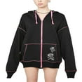 thumbnail image 1 of Ladies Hoodie  Skeleton/Skull Print Long Sleeve Sweatshirt Jacket, 1 of 9