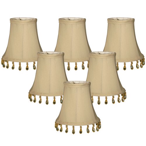Royal Designs 5'' Silk Bell Candelabra Shade (Set of 6)