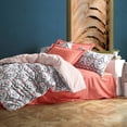 thumbnail image 2 of SUSSEXHOME Orange Paradise Cotton Duvet Cover Set Orange, Queen Size Duvet Cover, 1 Duvet Cover, 1 Fitted Sheet and 2 Pillowcases, Iron Safe, Hypoallergenic, Breathable , Machine Washable, 2 of 7