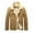 Khaki, variant on Herrnalise Men's Fashion Casual Cotton Thickened Warm Windproof Jacket Long Sleeve Lapel Oversize Coat Green