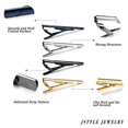thumbnail image 4 of 8Pcs Tie Clips for Men Tie Bar Clip Set for Regular Ties Necktie Wedding Business Clips,8Pcs Tie clips, 4 of 6