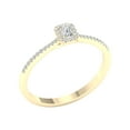thumbnail image 2 of Imperial 1/4 Ct TDW Emerald Diamond Halo Engagement Ring in 10K Yellow Gold (H-I, I2), 2 of 4