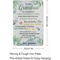 thumbnail image 2 of Rustic Metal Tin Sign Grandson Wall Art Decor to My Grandson Print Inspirational Quote I'll Always Be with You Painting Picture Wall Decoration 8x12 Inch, 2 of 8