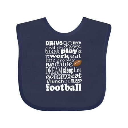 

Inktastic Football Season Outfit Gift Baby Boy Bib