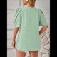 thumbnail image 5 of Blusa de Mujer con Cuello Redondo, Mangas Abullonadas y Tejido Jacquard de Bola de Pelo, de Verano y Otoño 2025 Judías XL, 5 of 10