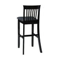 thumbnail image 4 of Riverbay Furniture 31" Transitional Wood & Fabric Bar Stool in Black, 4 of 16