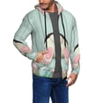 thumbnail image 2 of Naloa White Bunny Bottom And Easter Eggs Men’s Hoodies, Zip up Hoodie, Sweatshirts,Hoodies for Men Sizes S-3XL-X-Large, 2 of 5
