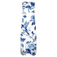 thumbnail image 7 of Lovzfmll Summer Designer Style Casual Sleeveless V-Neck Long Maxi Dress for Women with Gradient Loose V-Neck Blue-C, XL, 7 of 7
