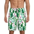 thumbnail image 2 of Daiia Cactus Plants Mens Woven Stretch Pajama Short,Short Pajama Pants-XX-Large, 2 of 9