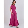 thumbnail image 3 of Vestido largo ANRABESS casual de verano de manga corta para mujer, 3 of 8