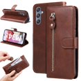 thumbnail image 1 of Estuche de Cuero PU con Cierre para Samsung Galaxy M34 5G , Funda Protectora con Billetera y Correa, 1 of 6
