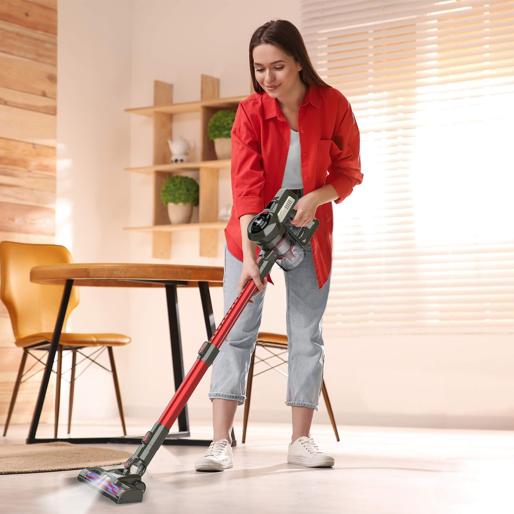 INSE N6 4-in-1 Stick Vacuum Cordless Vacuum, 160W 12KPa Powerful Vacuum Cleaner with Rechargeable Handheld Vacuum Cleaner for Home Hard Floor Carpet Pet Hair - 2