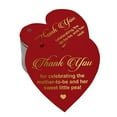 thumbnail image 1 of Inkdotpot Pack Of 100 Thank You For Celebrating The Mother To Be Baby Shower Favor Paper Tags Craft Real Gold Foil Hang Tags, 1 of 8