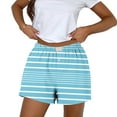 thumbnail image 2 of yillto Women's Lounge Shorts Cute Soft Elastic Waist Striped Pajama Bottoms Boxer Shorts Sleepwear, 2 of 5