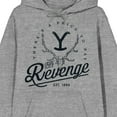 thumbnail image 2 of Yellowstone There's A Price To Pay For Revenge Athletic Heather Adult Hooded Sweatshirt-XL, 2 of 4