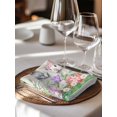 thumbnail image 6 of Easter Cloth Napkins Set of 8 Reusable Dinner Napkins, Spring Rustic Rabbit Botanical Flowers Eggs Plaid Cocktail Napkin Washable Table Napkins for Wedding/Holiday Party/Baby Shower 20"x20", 6 of 7