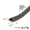 thumbnail image 3 of M-D Building Products 43848 3/8 in. x 3/8 in. x 17 ft. Brown Premium Silicone Rubber PLATINUM™ Window Seal for Ex-Large Gaps, 3 of 9