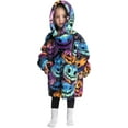 thumbnail image 5 of Wehilion 2-6YR Oversized Sweatshirt Hooded Blanket Sherpa Hoodie for Girls Boy Wearable Blanket Hoodie for Kids Toddlers, 5 of 6