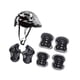 thumbnail image 4 of Juego de 7 cascos de bicicleta para niños, para patinar y andar en patines en línea. Negro, 4 of 9
