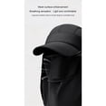 thumbnail image 4 of SGFCWSX Sun Hats for Men,UPF 50+ Protection Removable Neck Cape Quick-Dry Summer Outdoor Hat Black, 4 of 6