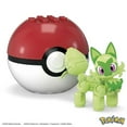 thumbnail image 3 of MEGA Pokémon Sprigatito Building Toy Kit, Poseable Action Figure with Poké Ball - 27 Pieces, 3 of 4