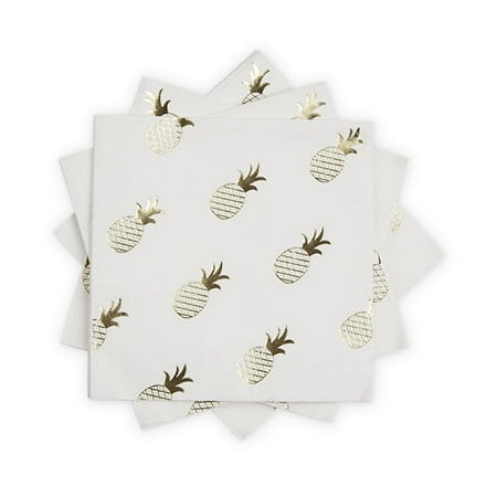 Pack Of 4, Pineapple Crush Dinner Napkin By Cakewalk