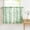 Green, variant on Tier Kitchen Curtains for Bathroom 24" Green and White Leaves Print Tiers for Laundry Room Basement 2 Panels