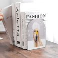 thumbnail image 6 of Hirioo The Dog Is Sitting In A Bubble Bath for Bookends Decorative Bookends for Shelves for Home or Office, Non-Slip Base, 6 of 8