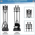 thumbnail image 4 of Minuteman International Ensemble d'Outils de Cheminée Plymouth 5 Pcs, Base Carrée, 4 of 5