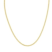 14K Yellow Gold Filled 2.1MM Rope Chain with Lobster Clasp  - 24 Inch
