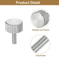 thumbnail image 4 of Unique Bargains Vis Moletées M3x10mm pour Pouce, Lot de 5 Boulons Plats à Tête Moletée en Acier Inoxydable 304, 4 of 5
