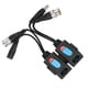 thumbnail image 1 of Transmisor de par trenzado de transmisión Balun de vídeo LED HD de 8MP con protección contra truenos, 2 uds., 1 of 10