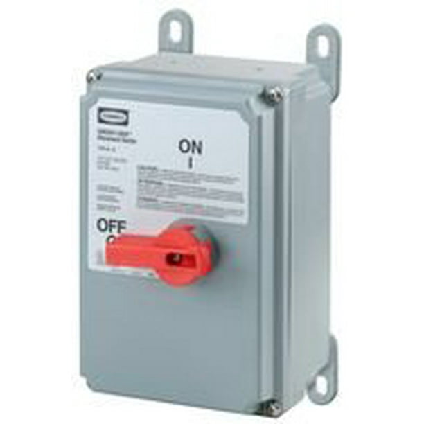 Hubbell HBLDS3AC Disconnect with Auxiliary Contact, 30 amp, Unfused, 4X