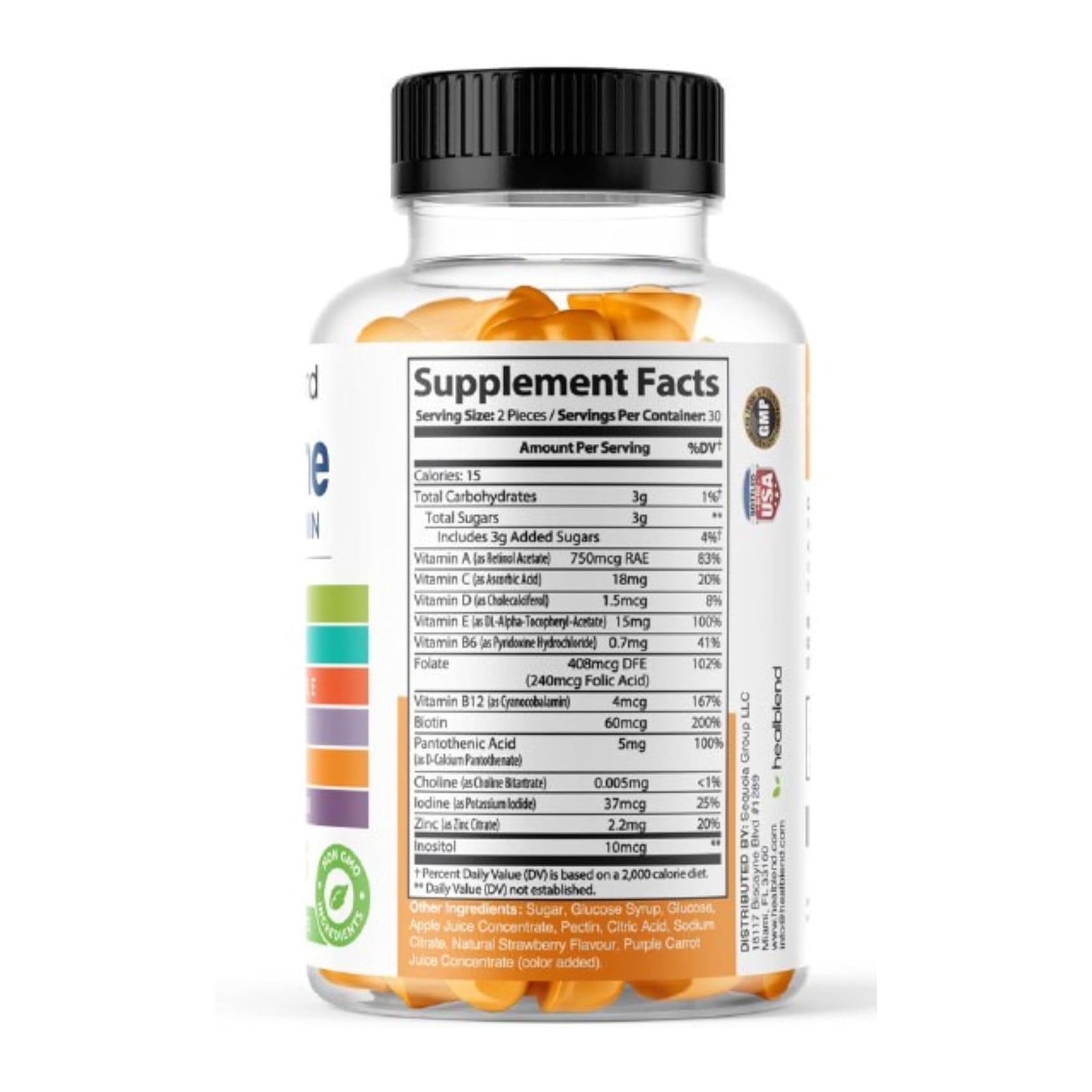 Healblend Multivitamin Gummies for Adults – Vitamin A, B, C, D, E, Zinc & Biotin – Immune & Energy Support – Vegan, 60 Gummies (2-Pack)