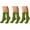 Green, variant on Jefferies Socks Womens Socks, Acrylic Knit Pattern Crew Socks, 3 Pairs